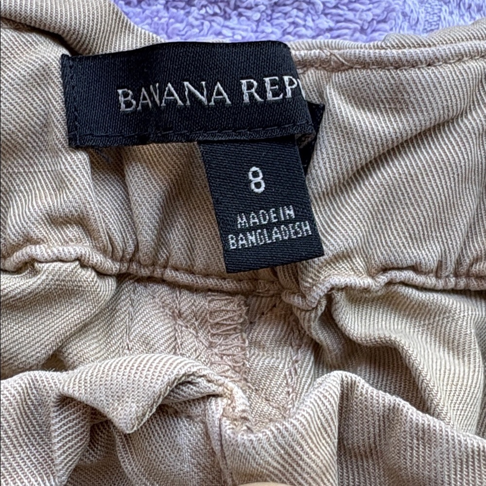 Banana Republic Light Tan Drawstring Chinos - Picture 2 of 8